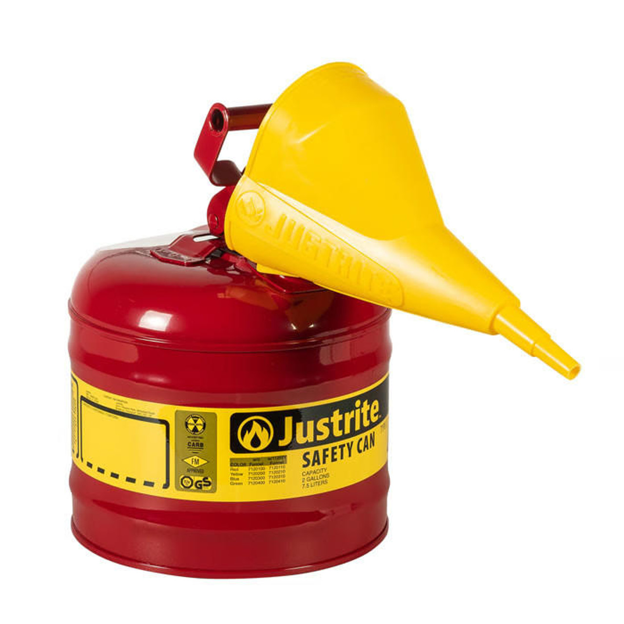 JUSTRITE 2 GAL TYPE I SAFETY CAN FUNNEL - Kamps Pallets
